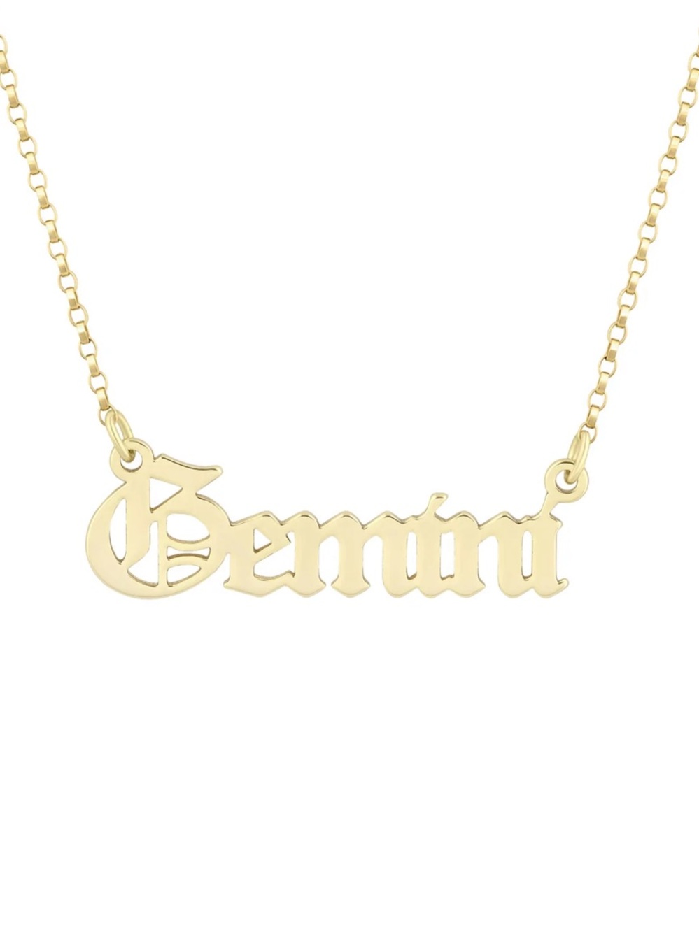 NWT Electric Picks 14K Gold Plated Gemini Zodiac Necklace